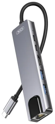 Адаптер XO-HUB013 6-in-1 Multifunctional Docking Station